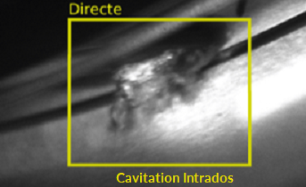 We are able to visualise cavitation in a turbine inlet on both the pressure and suction sides.