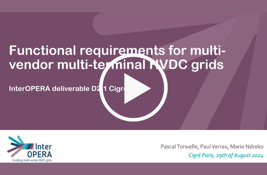Functional requirements for multi-vendor multi-terminal HVDC grids recording