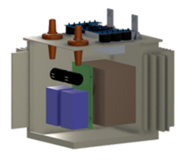 Illustration du futur transformateur électronique 20 kV DC @ SuperGrid Institute