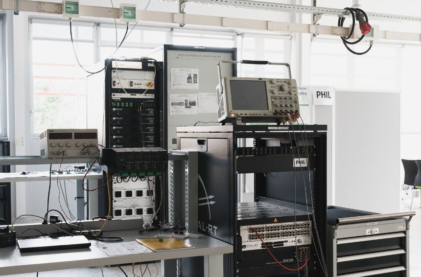 Power hardware in the loop testing facilities at SuperGrid Institute for HVDC & MVDC networks.